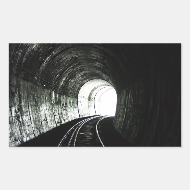 Pegatina Rectangular Túnel locomotor (Anverso)