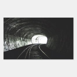 Pegatina Rectangular Túnel locomotor