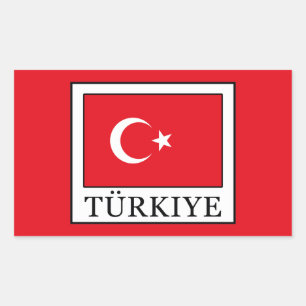 Pegatina Rectangular Türkiye