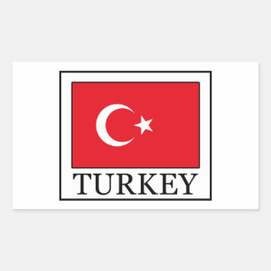 Pegatina Rectangular Turquía
