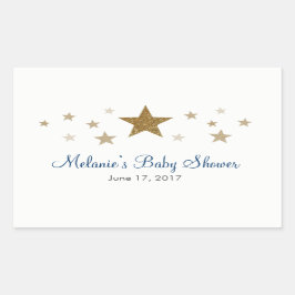 Pegatina Rectangular Twinkle Twinkle Pequeña Estrella Favor Pegatinas