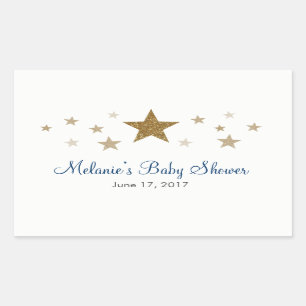 Pegatina Rectangular Twinkle Twinkle Pequeña Estrella Favor Pegatinas