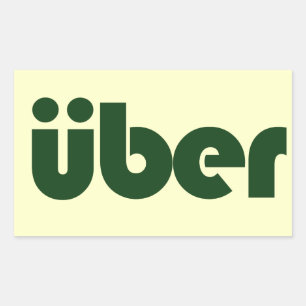 Pegatina Rectangular uber