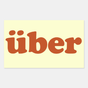 Pegatina Rectangular Uber
