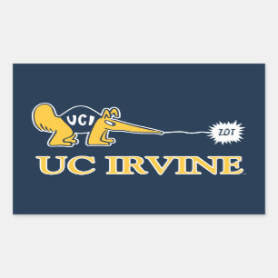 Pegatina Rectangular UC Irvine   UCI Anteaters Zot!