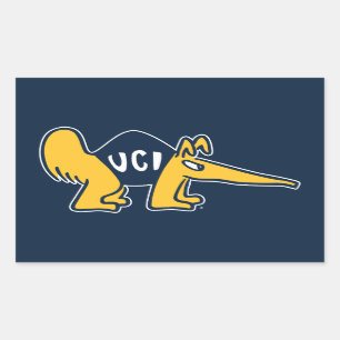 Pegatina Rectangular UC Irvine   UCI Anteatros