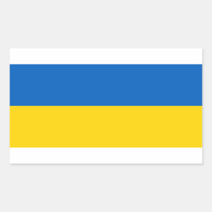 Pegatina Rectangular Ucrania - Bandera ucraniana