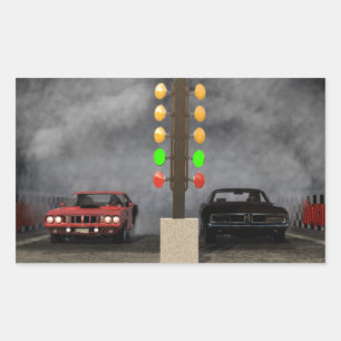 Pegatina Rectangular Último arreglo de cuentas de Mopar