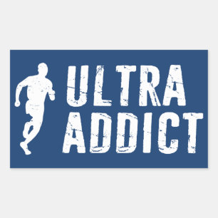 Pegatina Rectangular Ultra adicto