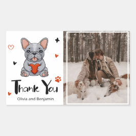 Pegatina Rectangular Un capricho Bulldog francés