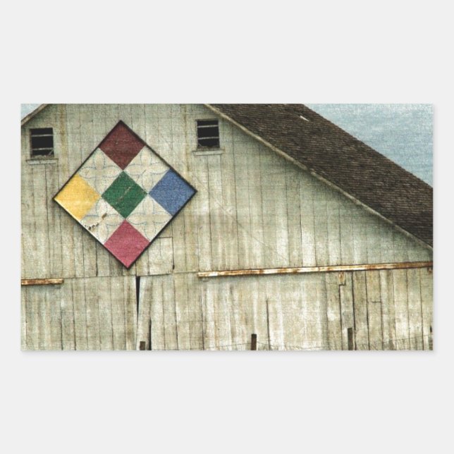 Pegatina Rectangular Un establo que alguna vez fue (Anverso)