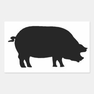 Pegatina Rectangular Un jamón de verdad