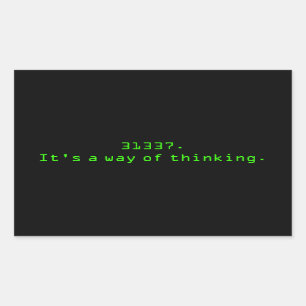 Pegatina Rectangular Un modo de ver