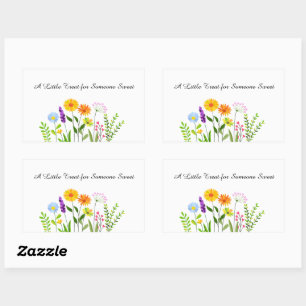 Pegatina Rectangular Un pequeño regalo para alguien dulce