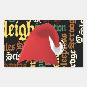 Pegatina Rectangular Un regalo para los navidades tiene un buen día y u
