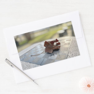 Pegatina Rectangular Una lección de ajedrez