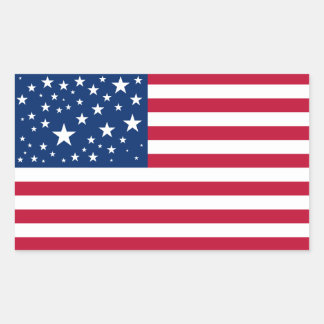 Pegatina Rectangular Una nueva constelación para la bandera estadounide