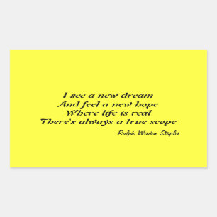 Pegatina Rectangular Una nueva esperanza