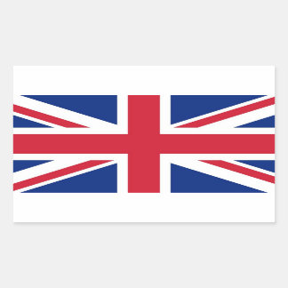 Pegatina Rectangular Union Jack: Bandera del Reino Unido