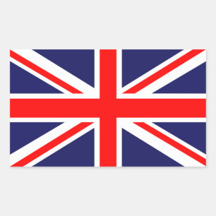 Pegatina Rectangular Unión Jack - Bandera del Reino Unido