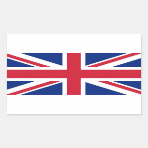 Pegatina Rectangular Union Jack: Bandera del Reino Unido