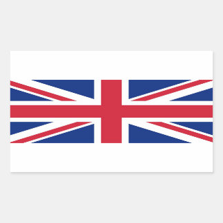 Pegatina Rectangular Union Jack: Bandera del Reino Unido