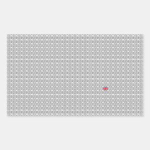 Pegatina Rectangular Union Jack - Reino Unido