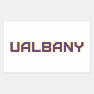 Pegatina Rectangular Universidad de Albany Wordmark