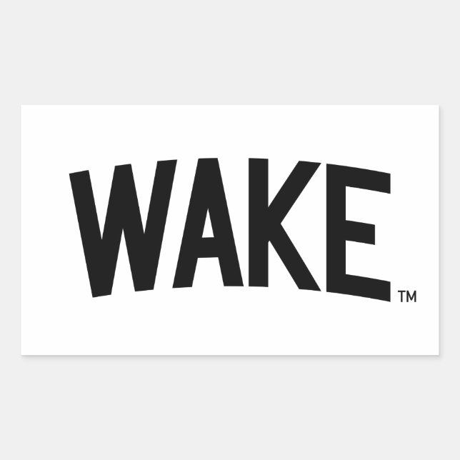 Pegatina Rectangular Universidad Wake Forest | Wake Arch (Anverso)