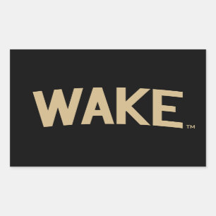Pegatina Rectangular Universidad Wake Forest   Wake Arch