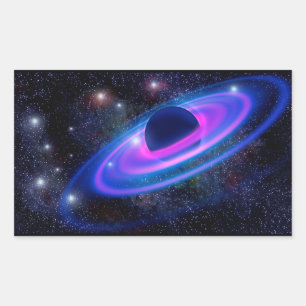 Pegatina Rectangular Universo
