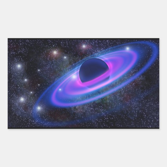 Pegatina Rectangular Universo (Anverso)