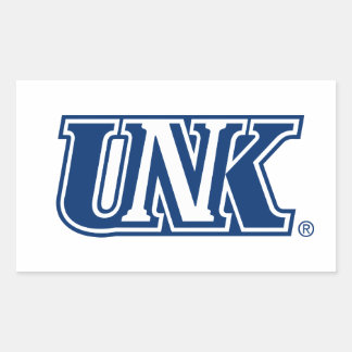 Pegatina Rectangular UNK| Universidad de Nebraska en Kearney