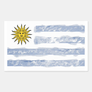 Pegatina Rectangular Uruguay