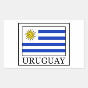 Pegatina Rectangular Uruguay