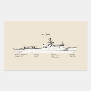 Pegatina Rectangular USCG Legare wmec-912 - SBD