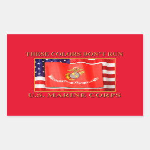 PEGATINA RECTANGULAR USMC