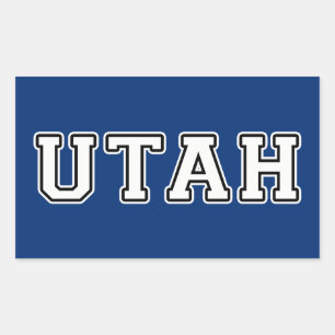 Pegatina Rectangular Utah
