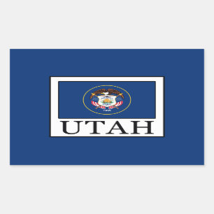 Pegatina Rectangular Utah