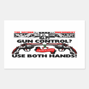 Pegatina Rectangular ¡Utilice ambas manos!