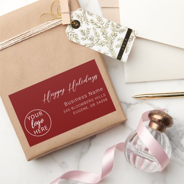 Pegatina Rectangular Vacaciones de Business Happy (Regalar)