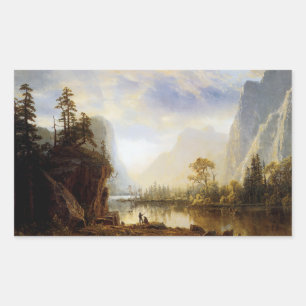 Pegatina Rectangular Valle Yosemite