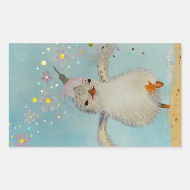 Pegatina Rectangular ¡Vamos! (Anverso)