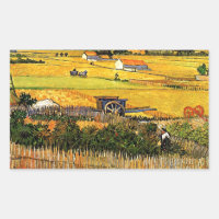 Van Gogh - Cosecha en La Crau con Montmajour