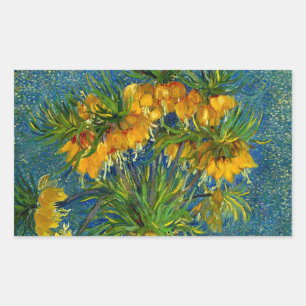 Pegatina Rectangular Van Gogh Imperial Fritillaries
