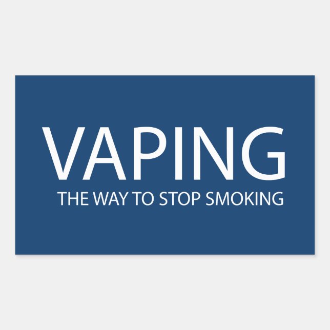Pegatina Rectangular Vapeo (Anverso)