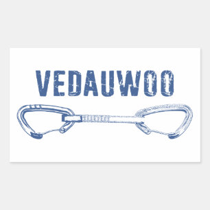 Pegatina Rectangular Vedauwoo Climbing Quickdraw