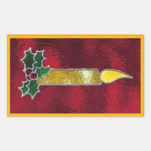 Pegatina Rectangular Vela del vitral