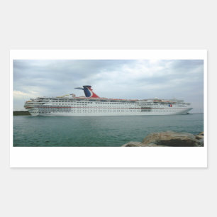 Pegatina Rectangular Vela desde Port Canaveral