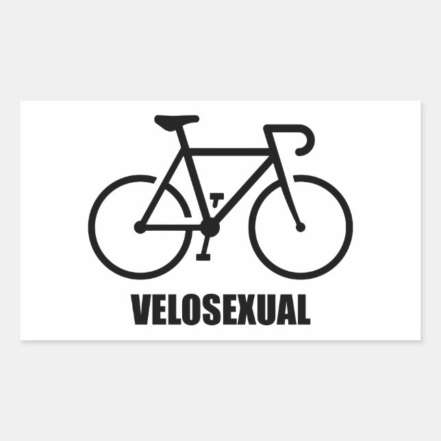 Pegatina Rectangular Velosexual (Anverso)